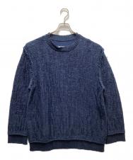 Maison Margiela (メゾンマルジェラ) クルーネックニット ネイビー サイズ:M