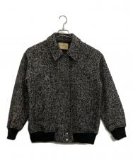UNITED ARROWS (ユナイテッドアローズ) ツイードブルゾン ブラック×ホワイト サイズ:38