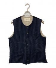 CONFECT (コンフェクト) クルーネックウールベスト ネイビー サイズ:4