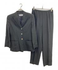 MaxMara (マックスマーラ) ストライプセットアップスーツ ブラック サイズ:44