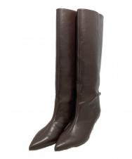 Arpege story (アルページュストーリー) アンクルビットストレートブーツ ダークブラウン サイズ:24.5