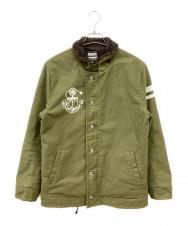 MOMOTARO JEANS (桃太郎ジーンズ) N-1 デッキジャケット カーキ サイズ:40