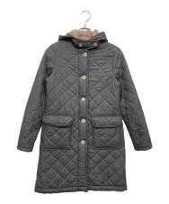Traditional Weatherwear (トラディショナルウェザーウェア) 裏ボアフーデッドキルティングコート グレー サイズ:38
