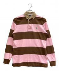 POLO RALPH LAUREN (ポロ・ラルフローレン) Snidel (スナイデル) ラガーシャツ ブラウン×ピンク サイズ:S