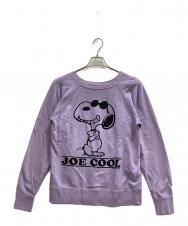 Vintage PEANUTS (ヴィンテージピーナッツ) ラグランスウェット パープル サイズ:S