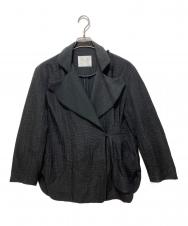 Mame Kurogouchi (マメクロゴウチ) Grain Finish Flap Front Jacket ブラック サイズ:1