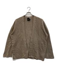 ATON (エイトン) ファーカシミヤカーディガン グレージュ サイズ:02