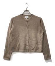 LE GLAZIK (ル グラジック) モヘアグリッタークルーネックカーディガン ブラウン サイズ:36