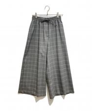 Weekend Max Mara (ウィークエンド マックスマーラ) チェックワイドパンツ グレー サイズ:36