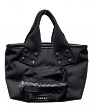 sacai (サカイ) Pocket Tote Bag Smallミニトートバッグ ブラック サイズ:OS