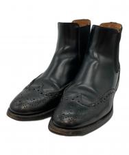CHURCH'S (チャーチ) ウィングチップサイドゴアブーツ ブラック サイズ:SIZE36 1/2