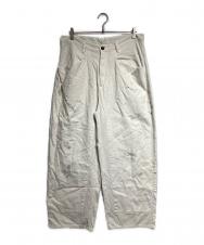 ANCELLM (アンセルム) C/R DUCK DOUBLEKNEE PANTS/ダブルニーパンツ ホワイト サイズ:2