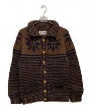 INVERALLAN (インバーアラン) 厚手カーディガン ブラウン サイズ:F