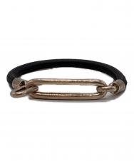 GARNI (ガルニ) Pipe Leather Bracelet ブラック サイズ:-