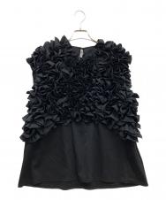 rosy monster (ロージーモンスター) frill garden sleeveless tops ブラック サイズ:SIZE Free
