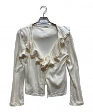 BEAMS BOY (ビームスボーイ) ラッフル カーディガン アイボリー サイズ:SIZE 2