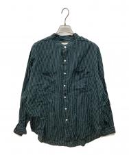 THE SHINZONE (ザ シンゾーン) STAND COLLAR DADDY SHIRT グリーン サイズ:FO