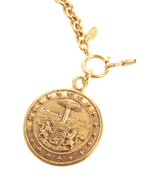 中古 古着通販 Chanel シャネル ヴィンテージコインネックレス ゴールド ブランド 古着通販 トレファク公式 Trefac Fashion