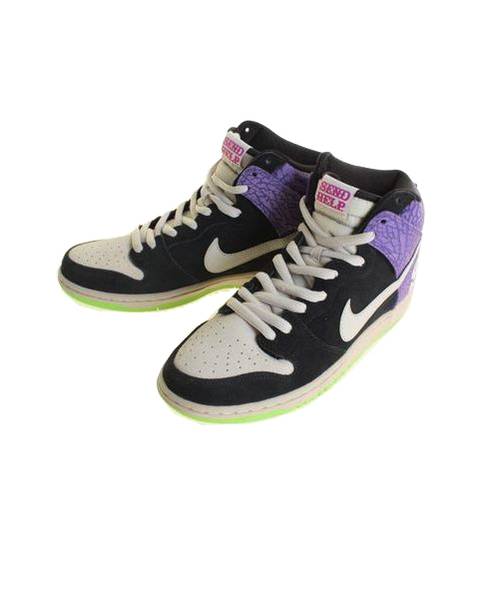 中古 古着通販 Nike ナイキ ダンク ハイカットスニーカー ブラック パープル サイズ 28 5cm Sb Dunk High Premium Send Help 2 ブランド 古着通販 トレファク公式 Trefac Fashion