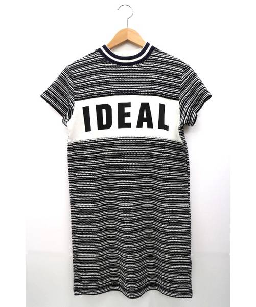 中古 古着通販 Maison Kitsune メゾンキツネ Dress Print Ideal 切替スウェットワンピース ブラック ホワイト サイズ Xs 未使用品 ブランド 古着通販 トレファク公式 Trefac Fashion