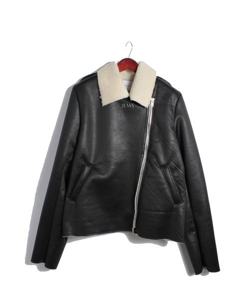 中古 古着通販 Sub Age サベージ フェイクムートンライダースジャケット ブラック サイズ 1 ブランド 古着通販 トレファク公式 Trefac Fashion