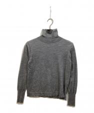 NOLLEY'S (ノーリーズ) 18G天竺ハイネックプルオーバーニット グレー サイズ:SIZE 38