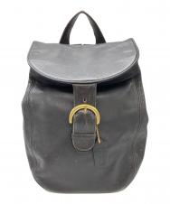 COACH (コーチ) レザーリュック ブラック