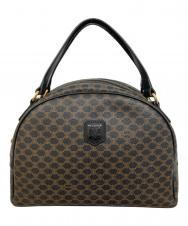 CELINE (セリーヌ) マカダム柄ハーフムーンハンドバッグ ブラック