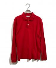 ELACIO (エラシオ) 鹿の子 L/Sポロシャツ レッド サイズ:SIZE 4