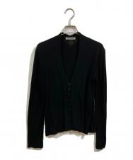 ISSEY MIYAKE (イッセイミヤケ) カーディガン ブラック サイズ:	SIZE 2