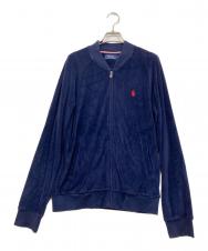 POLO RALPH LAUREN (ポロ・ラルフローレン) ベロアブルゾン ネイビー サイズ:S