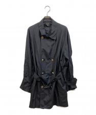 Jean Paul Gaultier FEMME (ジャンポールゴルチエ フェム) パッカブルナイロントレンチコート ブラック サイズ:SIZE 40