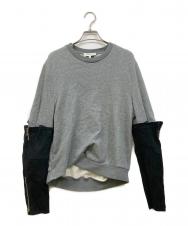3.1 phillip lim (スリーワンフィリップリム) 袖ドッキングスウェット グレー サイズ:S