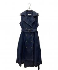 sheller (シェリエ) トレンチドレスワンピース　SL112010630 ネイビー サイズ:F