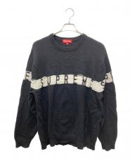 SUPREME (シュプリーム) Inside Out Logo Sweater ブラック サイズ:M