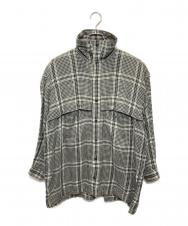 ISSEY MIYAKE (イッセイミヤケ) チェックシャツ グレー サイズ:M