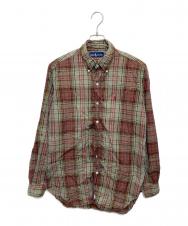 POLO RALPH LAUREN (ポロ・ラルフローレン) チェックシャツ オリーブ サイズ:15 1/2-34