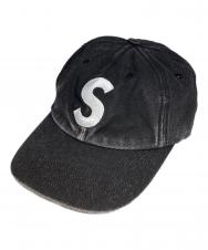 SUPREME (シュプリーム) Pigment Coasted S Logo 6-Panel ブラック
