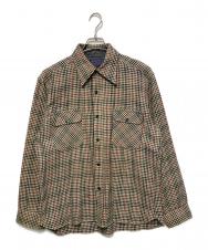 PENDLETON (ペンドルトン) 千鳥柄チェックシャツ ベージュ サイズ:L