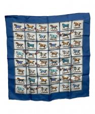 HERMES (エルメス) プチカレ ブルー×ホワイト