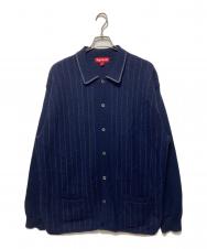 SUPREME (シュプリーム) HERRINGBONE CARDIGAN ネイビー サイズ:XL