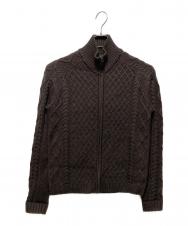 BROOKS BROTHERS (ブルックスブラザーズ) ニットジャケット ブラウン サイズ:L