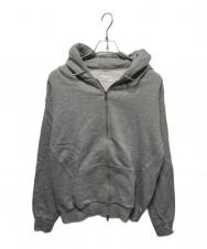 MANUAL ALPHABET (マニュアル アルファベット) BRUSHED SWEAT FULLZIP グレー サイズ:2