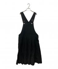 BLACK COMME des GARCONS (ブラックコムデギャルソン) プリーツ ジャンパースカート/プリーツ サロペット ブラック サイズ:S