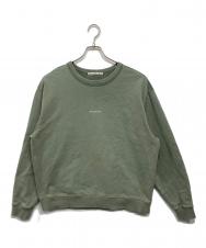 Acne studios (アクネ ストゥディオス) スタンプロゴスウェットシャツ グリーン サイズ:S