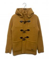 BURBERRY BLACK LABEL (バーバリーブラックレーベル) ニットダッフルコート イエロー サイズ:2