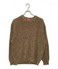 Supreme (シュプリーム) Melange Rib Knit Sweater Small Box Logo ブラウン サイズ:XL
