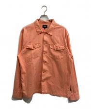 stussy (ステューシー) ミリタリーシャツ ピンク サイズ:L