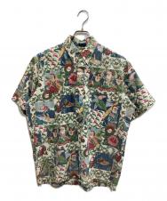reyn spooner (レイン スプナー) 柄シャツ ネイビー サイズ:M