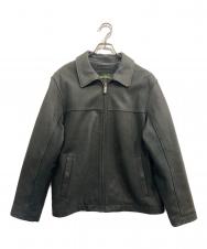 Eddie Bauer (エディーバウアー) レザージャケット ブラック サイズ:L